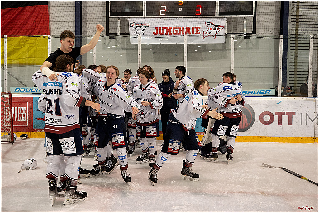 U20-DNL Meisterschaftsfinale;  Koelner Junghaie - Eisbaeren Juniors Berlin; Koeln, 27.03.2022